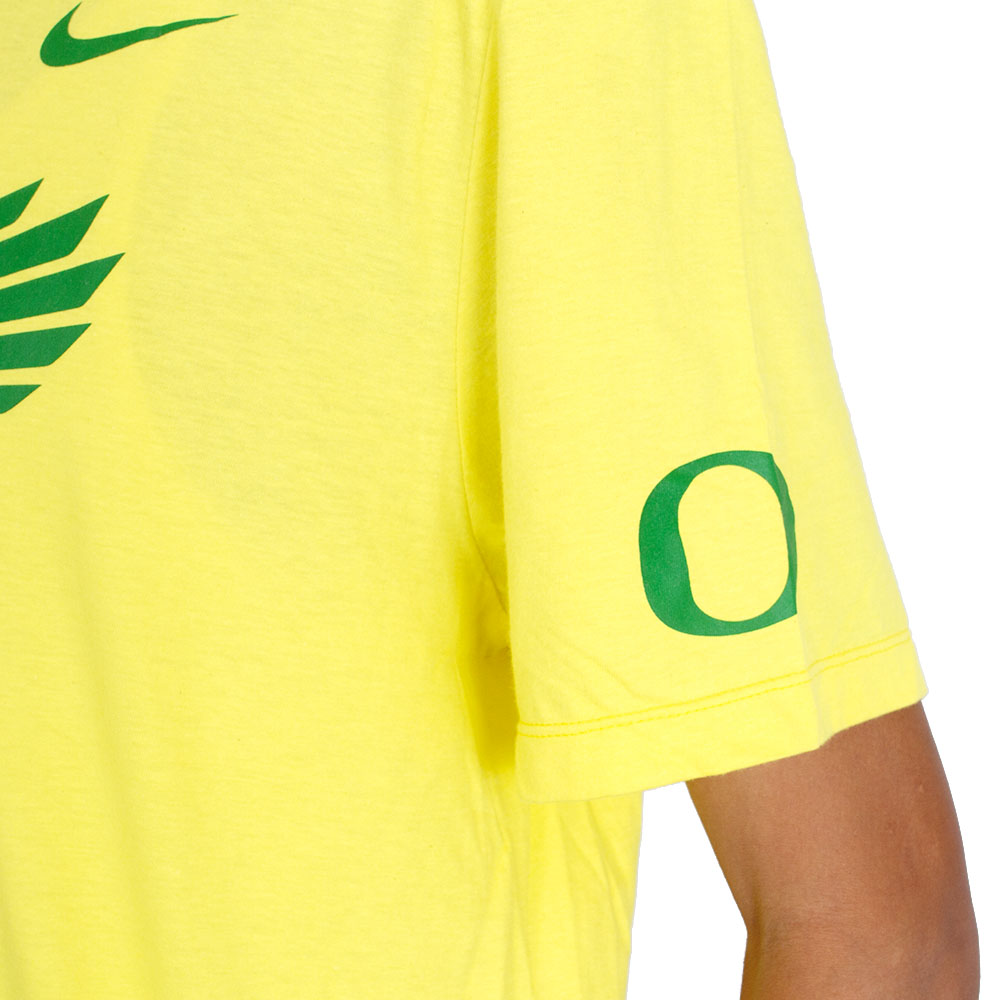 Classic Oregon O, Nike, Yellow, Crew Neck, Cotton, Men, O Wings, T-Shirt, 887718